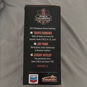 NIB Jeremy Affeldt San Francisco Giants World Champions Series 2 Bobblehead